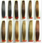 16"18"20"22"24"26"28"30"32" 100g/pcs wholesale silky soft indian remy Human  Hair weft/weaving all colors stock