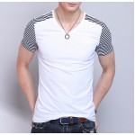 17 Designs Mens T Shirt Slim Fit Crew Neck T-shirt Men Short Sleeve Shirt Casual tshirt Tee Tops 2016 Short Shirt Size M-5XL