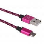 1M/2M/3M High Quality 5Colors Braided Fabic Nylon Woven USB Data Sync Charger Cable Cord Wire for Android Phone Smart Cell Phone