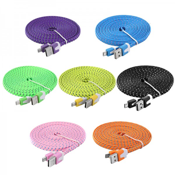 1M/2M/3M Micro USB Charger Data Sync USB Cable Cord For samsung galaxy S3 S4 S5 for htc Smart Phone