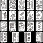 1PC Fashion Flash Waterproof  Tattoo Women Black Ink Henna Jewel Sexy Lace BJ019 Flower Pendant Wed Henna Temporary Tattoo Stick