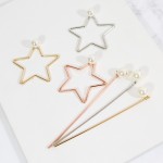 1PC New Bohemia Hairgrip Retro Love Hair Clasp Alloy Pearl Elegance Circle Hairpin Hair Sticks Comb For Women Hair Accessories