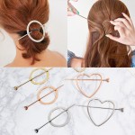 1PC New Bohemia Hairgrip Retro Love Hair Clasp Alloy Pearl Elegance Circle Hairpin Hair Sticks Comb For Women Hair Accessories