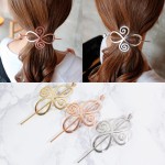 1PC New Bohemia Hairgrip Retro Love Hair Clasp Alloy Pearl Elegance Circle Hairpin Hair Sticks Comb For Women Hair Accessories