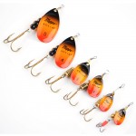 1PC Size0-Size5 Fishing Lure Hook Mepps Spinner Spoon Lures With Mustad Treble Hooks Peche Jig Anzuelos De Pesca