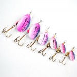 1PC Size0-Size5 Fishing Lure Hook Mepps Spinner Spoon Lures With Mustad Treble Hooks Peche Jig Anzuelos De Pesca