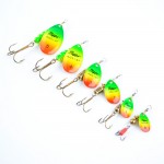1PC Size0-Size5 Fishing Lure pesca Mepps Spinner bait Spoon Lures With Mustad Treble Hooks Peche Jig Anzuelos isca Pesca