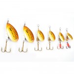 1PC Size0-Size5 Fishing Lure pesca Mepps Spinner bait Spoon Lures With Mustad Treble Hooks Peche Jig Anzuelos isca Pesca