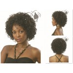 1PC Synhetic Afro Kinky Curly Wig Short Curly Wigs For African American Black Women Curl Kanekalon Fiber Natural U Part Wig