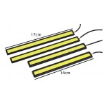 1Pcs 17CM LED COB DRL Daytime Running Lights DC12V External Waterproof Led Car Styling Car Light Source Parking Fog Bar Lamp