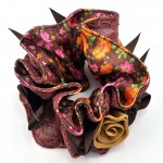 1Piece Hair Accessories for girl & women lace Hair Rope Super Elastic Headbands Floral printed Ponytail Scrunchie high quality