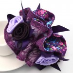1Piece Hair Accessories for girl & women lace Hair Rope Super Elastic Headbands Floral printed Ponytail Scrunchie high quality