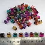 1cmx1.2cm 24pcs/pack Plastic Jaw Clip Hair Claw Clip Jaw Clamp Black Amber Mix Colors For Women Girls Baby Hair Accessory