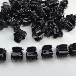 1cmx1.2cm 24pcs/pack Plastic Jaw Clip Hair Claw Clip Jaw Clamp Black Amber Mix Colors For Women Girls Baby Hair Accessory