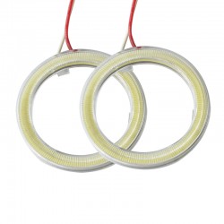 1pair Auto Halo Rings Angel Eye COB Chips Headlight 60/70/80/90/100/110/120 mm Cars Angel Eyes Motorcycle Car DRL LED 12V