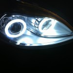 1pair Auto Halo Rings Angel Eye COB Chips Headlight 60/70/80/90/100/110/120 mm Cars Angel Eyes Motorcycle Car DRL LED 12V