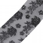 1pc 3D Black Lace Nail Art Templates Foil Stickers Flower Decals Tips Manicure Tool Gel Polish