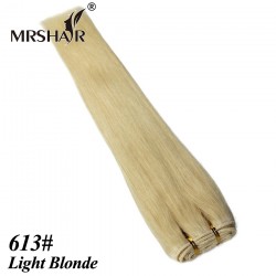 1pc Blonde Hair 613# Brazilian Virgin Hair Straight Bundles 100 Honey Beach Blonde Hair Colors Double Wefted Tissage Bresilienne