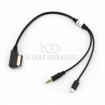 1pc For Audi MMI AMI MDI Music Interface Connector Charger Aux Audio Cable For VW Phone 7 6 5 /S Car Accessory #B02