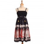 1pc Gothic Japanese Girls Lolita JSK Suspender Lace Dress with Bow