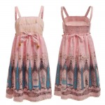 1pc Gothic Japanese Girls Lolita JSK Suspender Lace Dress with Bow