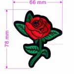 1pc Iron-on Sew-on Patches Red Rose Flower Embroidery Motif Applique Women DIY Clothes Sticker Wedding Patch Ornament Dress