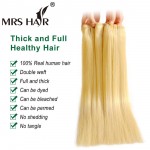 1pc Remy Hair Weaves Straight 100grams Brazilian Natural Human Hair Weaving Double Wefted Blonde Black Human Hair Products