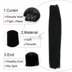 1pc Remy Hair Weaves Straight 100grams Brazilian Natural Human Hair Weaving Double Wefted Blonde Black Human Hair Products