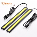 1pcs 17cm car styling COB LED Lights DRL Daytime Running Light Auto Lamp For Universal Car Wholesales parking Free Shipping