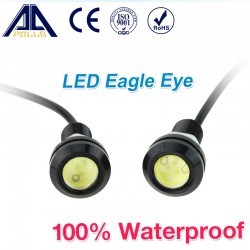 1pcs 18MM Led Eagle Eye DRL Daytime Running Lights Source Backup Reversing Parking Signal Lamps Waterproof Free Shipping