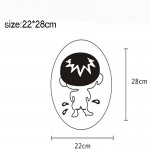 1pcs Bathroom Wall Stickers Toilet Home Decoration Waterproof Wall Decals For Toilet Sticker Decorative Paste Home Decor