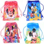 1pcs Minnie mickey moana trolls non-woven fabric backpack child travel school bag decoration mochila drawstring bag birthdayland