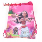1pcs Minnie mickey moana trolls non-woven fabric backpack child travel school bag decoration mochila drawstring bag birthdayland