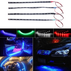 1pcs/10pcs Waterproof 15 LED 30cm Car Styling super waterproof flexible Car Light Daytime Running Lights  DRL Soft Strips