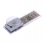 2 in 1  Automobile Car Clock Thermometer hours in the car LED digital display with Suction Cup AG10 Button Cell Battery Operated