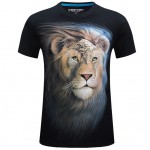 20 style S-6XL 3D T-shirt Mens Hot 2016 Summer Animal Snake Tiger Wolf  Lion Printed T-shirts Men Cotton Casual Brand T shirt