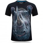 20 style S-6XL 3D T-shirt Mens Hot 2016 Summer Animal Snake Tiger Wolf  Lion Printed T-shirts Men Cotton Casual Brand T shirt