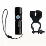 2000 Lumen USB Rechargeable Bicycle Light MTB Bike Light Zoom Flashlight Waterproof Built-in Battery Bicycle Accessories