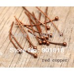 200pcs/lot Gold/Silver Color Ball Head Pins For Jewelry Making Findings Length 20 25 30 40 50 mm Dia 0.5mm (24 gauge) F352B