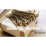 200pcs/lot Gold/Silver Color Ball Head Pins For Jewelry Making Findings Length 20 25 30 40 50 mm Dia 0.5mm (24 gauge) F352B