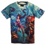 2015 LOL T Shirt Men Short Sleeved O-Neck Game heroes Printed Tee Shirts Men Hot Fashion casual-shirt  camisa masculina dota2