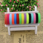 2015 New 50 pcs/lot Rubberbands Hot Candy Cute 15 Colours 2.5CM Child Kids Girls Hair Holders Elastics Tie Gum Hair Accessories