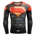 2015 New Fitness MMA Compression Shirt Men Anime Bodybuilding Long Sleeve 3D T Shirt Crossfit Tops Shirts