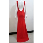 2015 New Summer Polyester Nylon Floor-Length Long Sleeveless Women Dresses Solid Color Backless Sheath Vestidos Party Dress