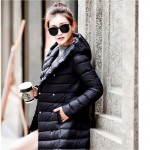 2015 New Winter Jacket Women Ultra Long Down Coat Down Parka Women Hooded Warm Outerwear Coat Ultralight Free Shipping