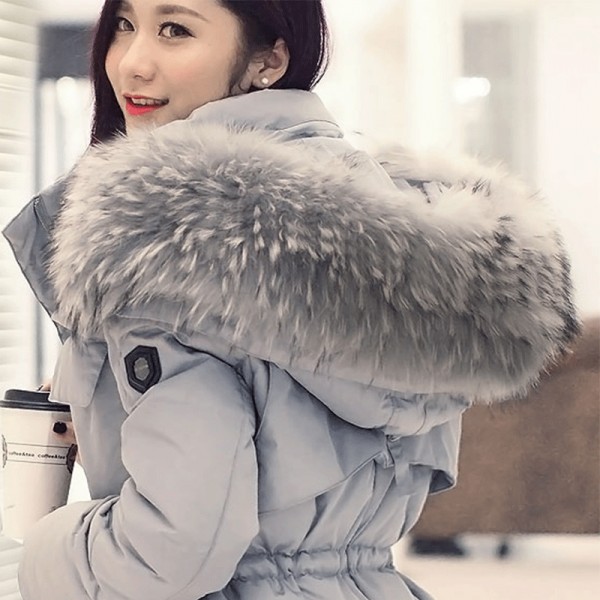 2015 New Women Clothes Winter Jacket Large Size Very Stylish Raccoon Fur Collar Warm Coats Women Thicken Long Winter Down JX192