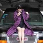 2015 Women Ultra Long Down Coat Down Parka Hooded Warm Coat Ultralight Parka Purple Green Free Shipping