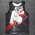 2015 summer new 3d tank top men/women tops tees print Jordan flowers hba Hip Hop bodybuilding regata masculina brand vest