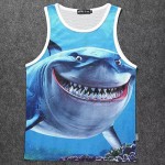 2015 summer new 3d tank top men/women tops tees print Jordan flowers hba Hip Hop bodybuilding regata masculina brand vest