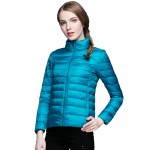 2016 90% White Duck Down Jacket Women Ultra Light Coat Warm Winter Parka Big Size 13 Colors Plus Size Down Parkas S-3XL